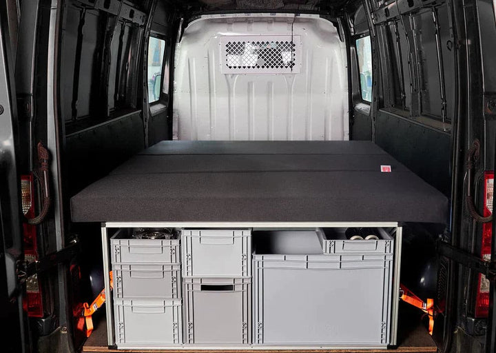 COMO Easy DU! - Campingbox mit Bett und Boxenrahmen, maßgeschneidert für dein Auto - COMO Camper